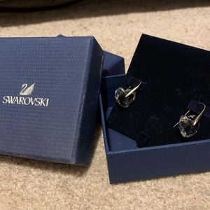 Authentic Swarovski: Heart Earrings
